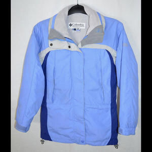 Columbia Interchange Coat Ski Jacket Blue/Gray Women's Small